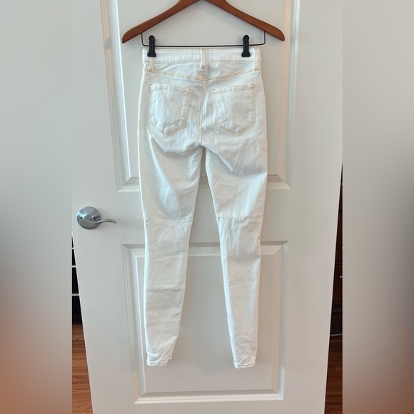 L'Agence Marguerite High Rise Skinny NWT Jeans Blanc White Sunset Gold Wash - Picture 12 of 16